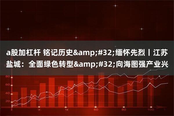 a股加杠杆 铭记历史 缅怀先烈丨江苏盐城：全面绿色转型 向海图强产业兴